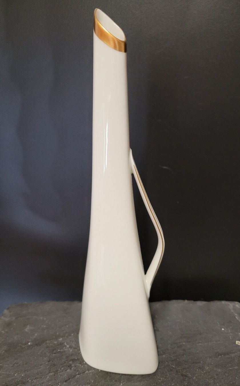Goebel Kaiser Porzellan Montana Vase aus Biskuitporzellan, in der Farbe Weiß, Maße