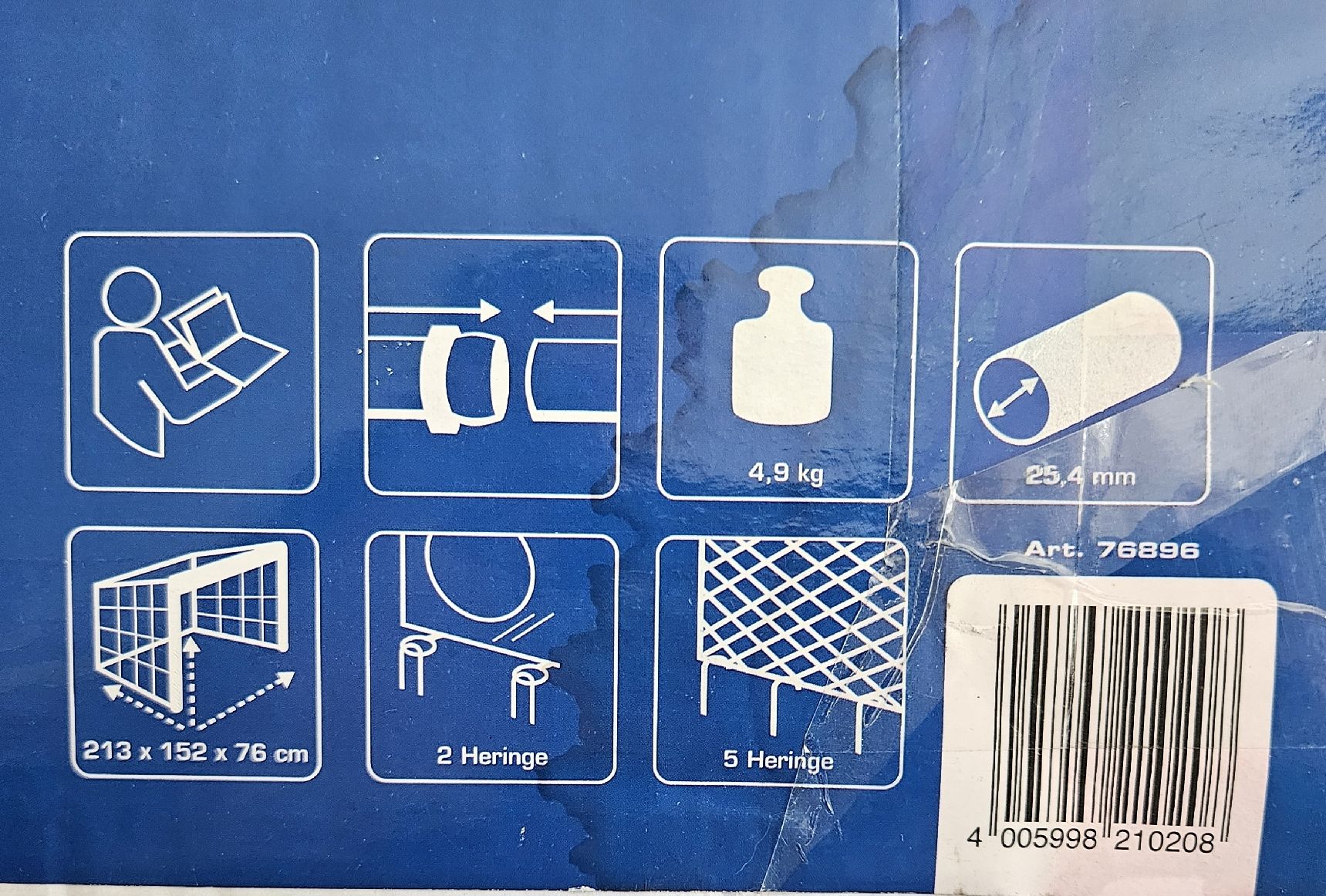 Porte da calcio e da hockey: Fussballtor mit Torwand  "Neu"  – Nuovo e nell'imballaggio originale da Uster venduto da esko.swiss 1