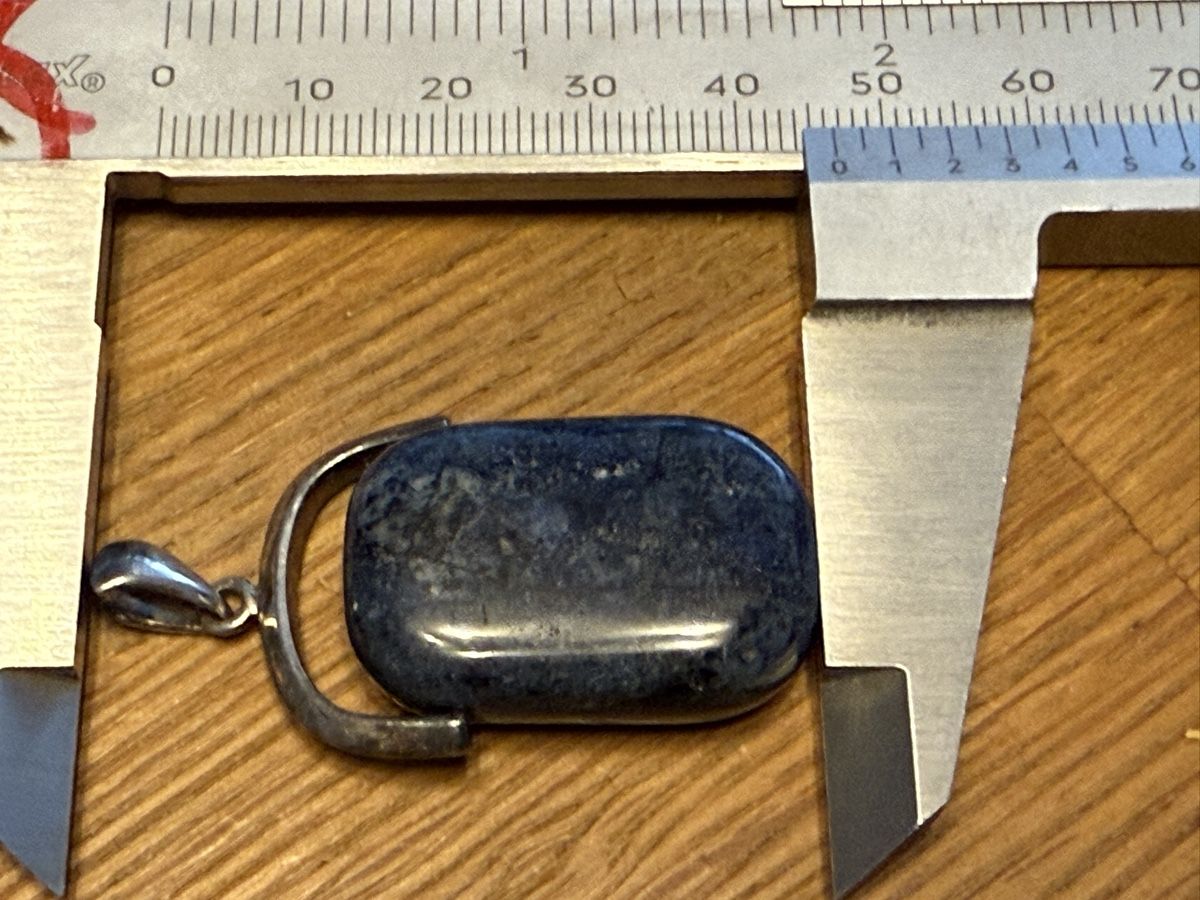 Ciondoli: Stein Silber Anhänger, 925 Sterling Silber. Edelstein – Usato da Goldach venduto da Messerguru 4