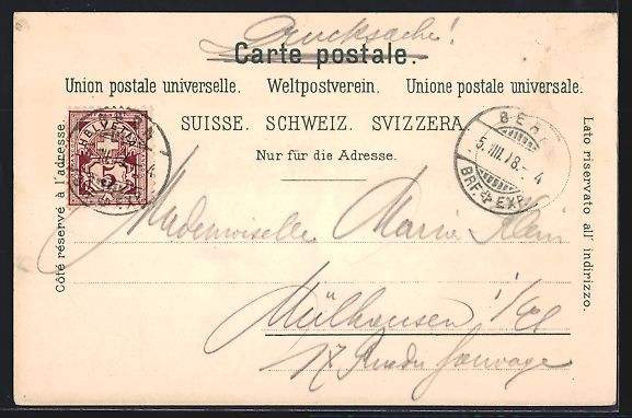 Cartoline postali: Litho Bern, Panorama, Münster, Zeitgloc – Usato da Berlin venduto da bartko-reher 1