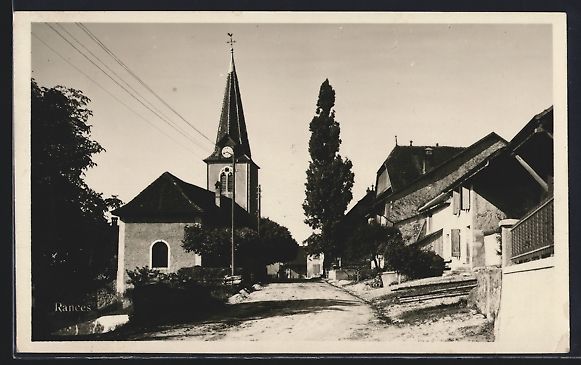 Cartoline postali: AK Rances, Strassenpartie mit Kirche – Usato da Berlin venduto da bartko-reher
