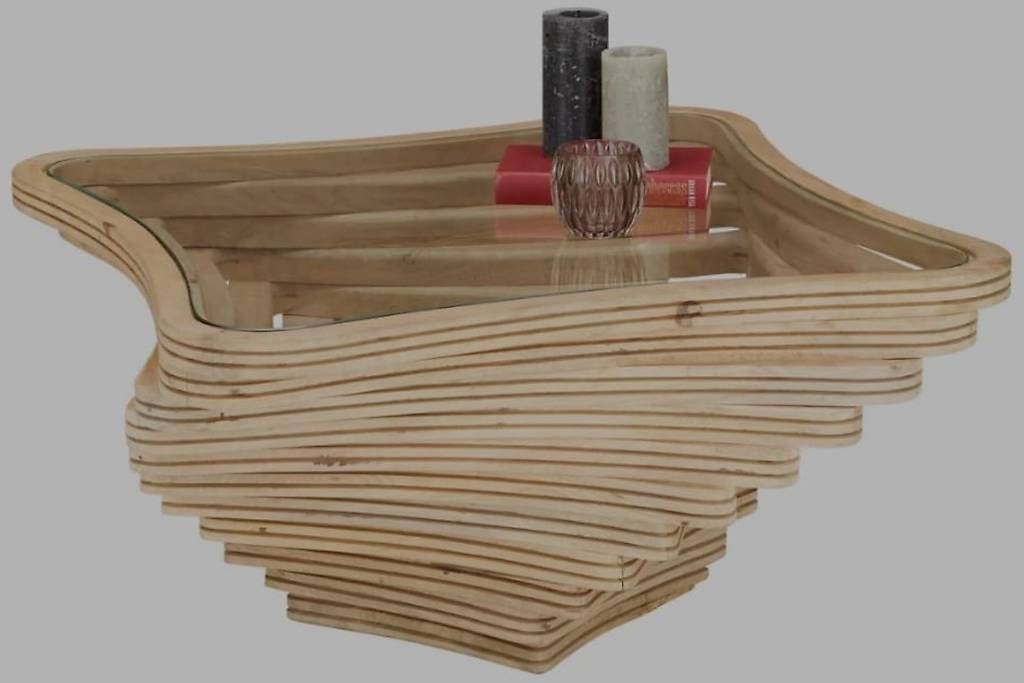 Tavoli: Couchtisch Twist aus massivem Mangoholz – Usato da Murten venduto da Kousen 1