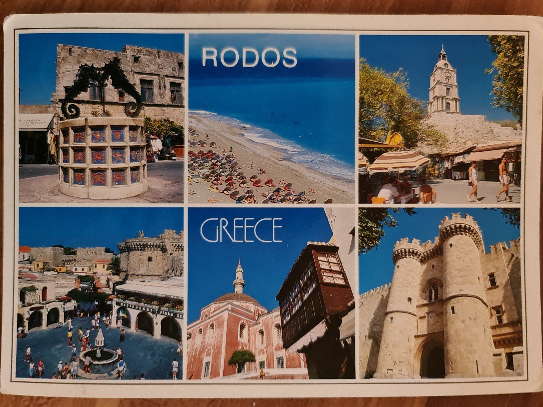Cartoline postali: Ansichtskarte Rhodos Griechenland 1994 – Usato da Dintikon venduto da Vexi