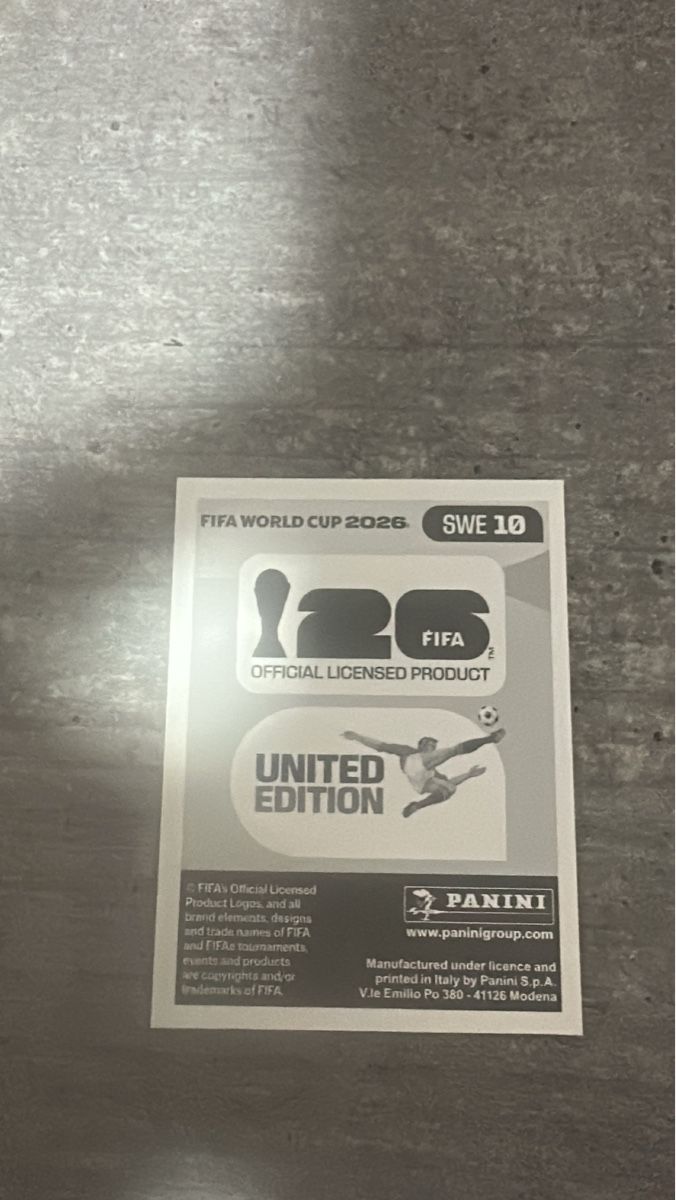 Panini Carte collezionabili: SWE 10 , FIFA WORLD CUP 2026 PANINI  – Nuovo (secondo la descrizione) da Frauenfeld venduto da 1PegPeg1 1