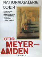 Plakat Nationalgalerie Berlin OTTO MEYER-AMDEN Original 1970