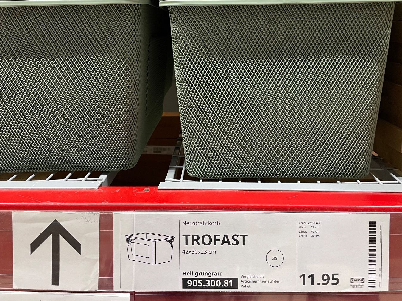 Ikea Autres articles pour la maison: 2 Drahtnetzkörbe, grün, von Ikea, TROFAST – D'occasion à Cham par 2eye 3