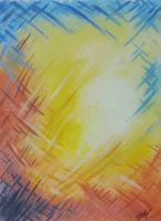 Künstler-Bild Mischtechnik A4