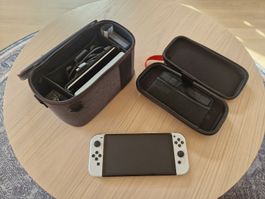 Nintendo Switch OLED Bundle + 18 Spiele + Pro Controller
