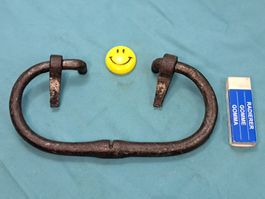1 antiker grosser Griff, 18.5cm, Schmiedeisen (LOT1689#TBS1)