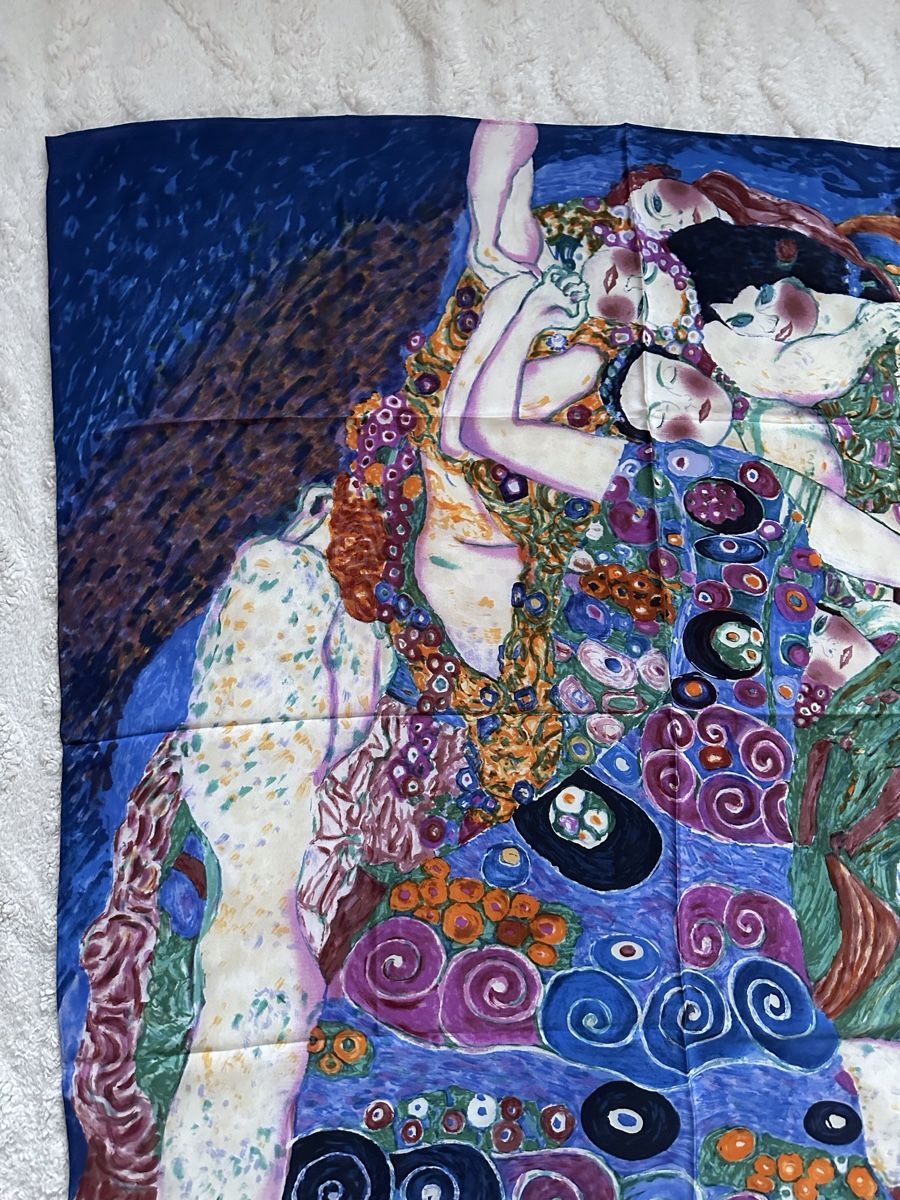 Foulard & Sciarpe: Gustav Klimt Seidenschal "Die Jungfrau" – Nuovo (secondo la descrizione) da Zollikon venduto da pan_8jtm 5