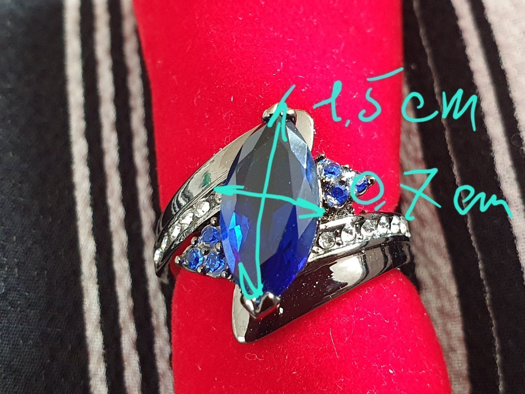 Anelli: damen ringe blau – Nuovo (secondo la descrizione) da Zuchwil venduto da mag_mdx5 5