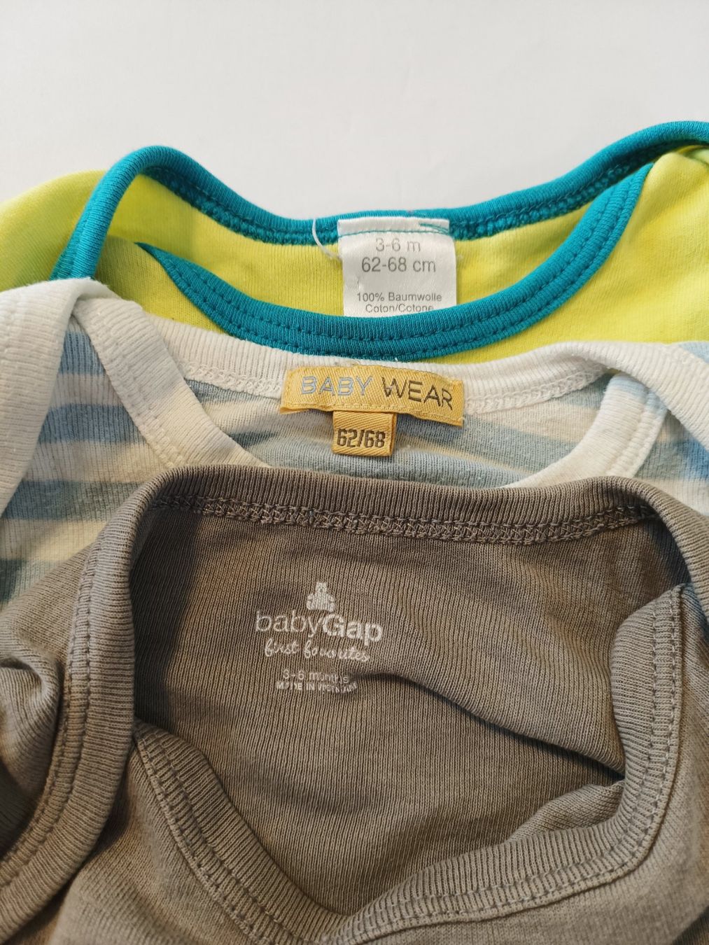 Unterwäsche: Baby 3x Langarm Body Gr 62/68 Set – Gebraucht aus Oberhofen Thun'see von cri_6md2 1