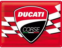 Ducati Corse Moto GP Racing Hängeschild Blechschild 30x40cm
