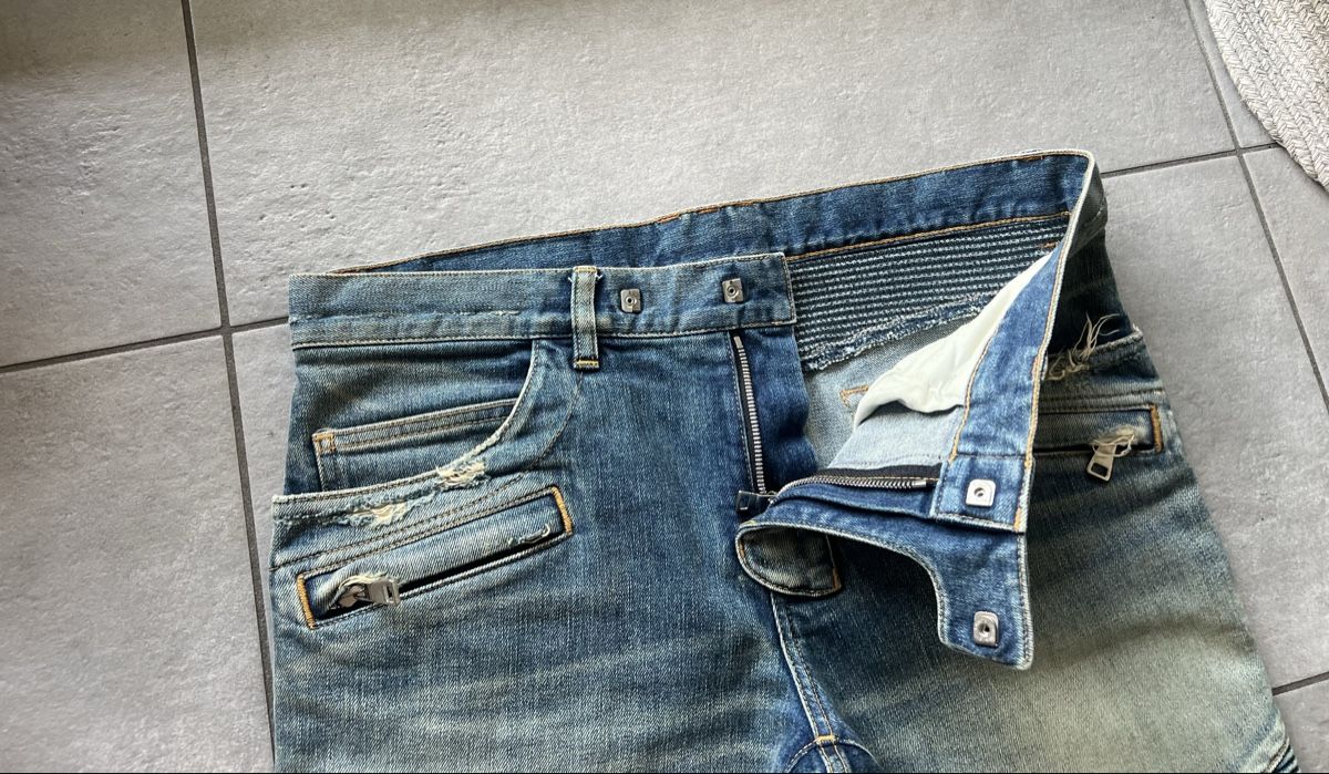 Balmain Jeans: Balmain Biker jeans uomo – Usato da Mendrisio venduto da fly_9wzx 8