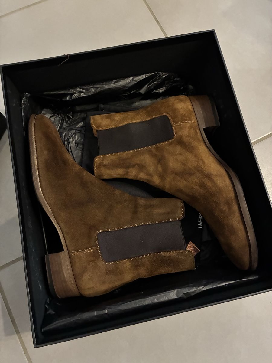 Saint Laurent Scarpe da uomo: Bottines Saint Laurent avec boîte – Usato da Geneve venduto da chris2791