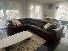 Ecksofa Echt Leder Natuzzi braun gebraucht funktionell