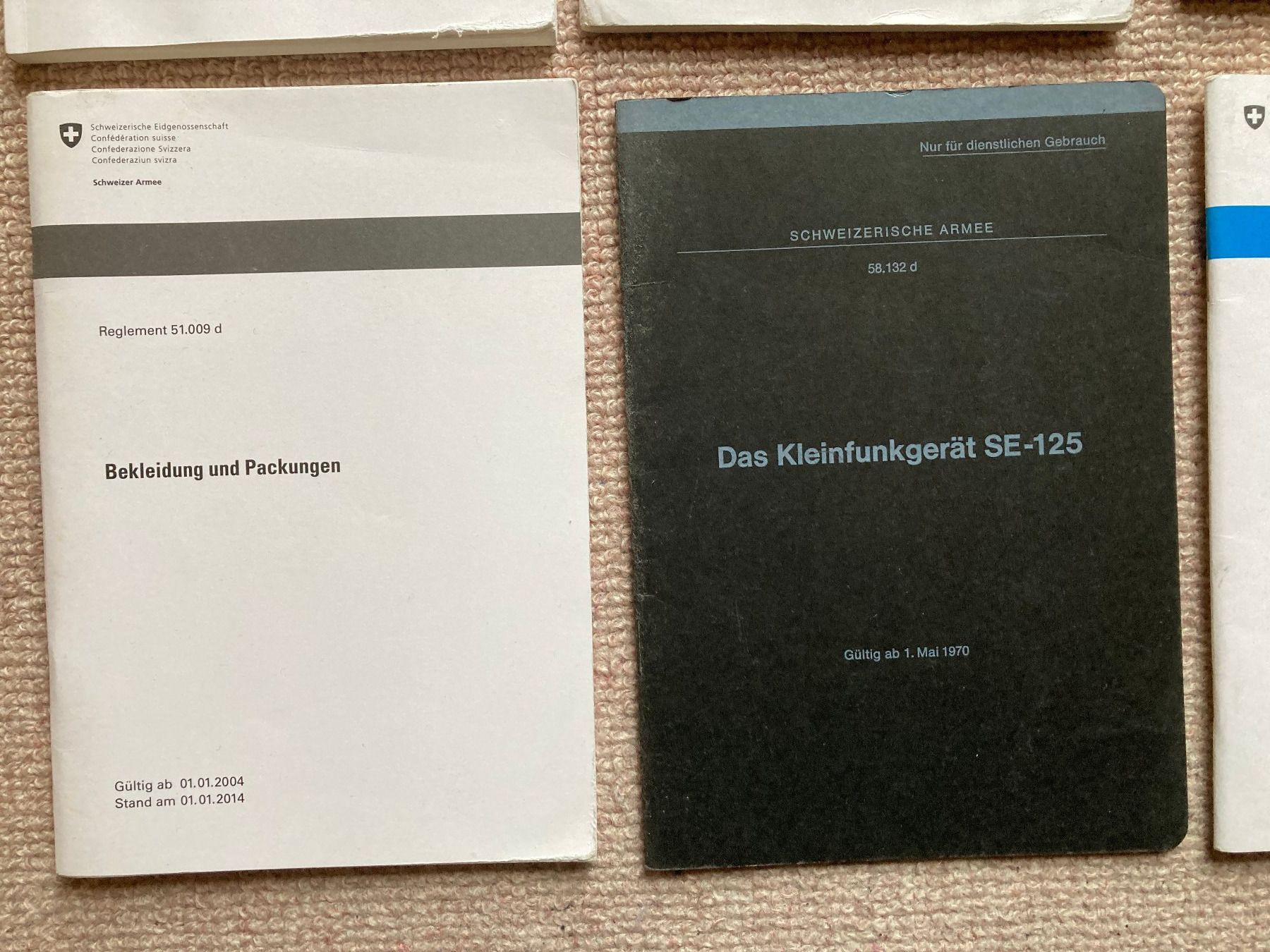 Documenti: Div. Reglemente Schweizer Armee – Usato da Lütisburg venduto da wiesenpippau 3