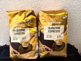 2x Barissimo Tradizione Espresso ganze Bonen 2x1000g