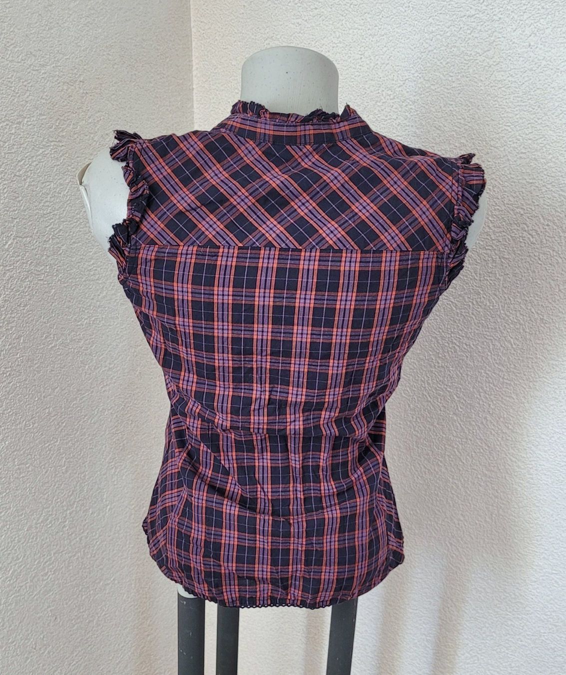 Tommy Hilfiger Blusen: Tommy Hilfiger Kurzarm Bluse Gr. XS Karo – Gebraucht aus Füllinsdorf von Sunnebliemli7 3