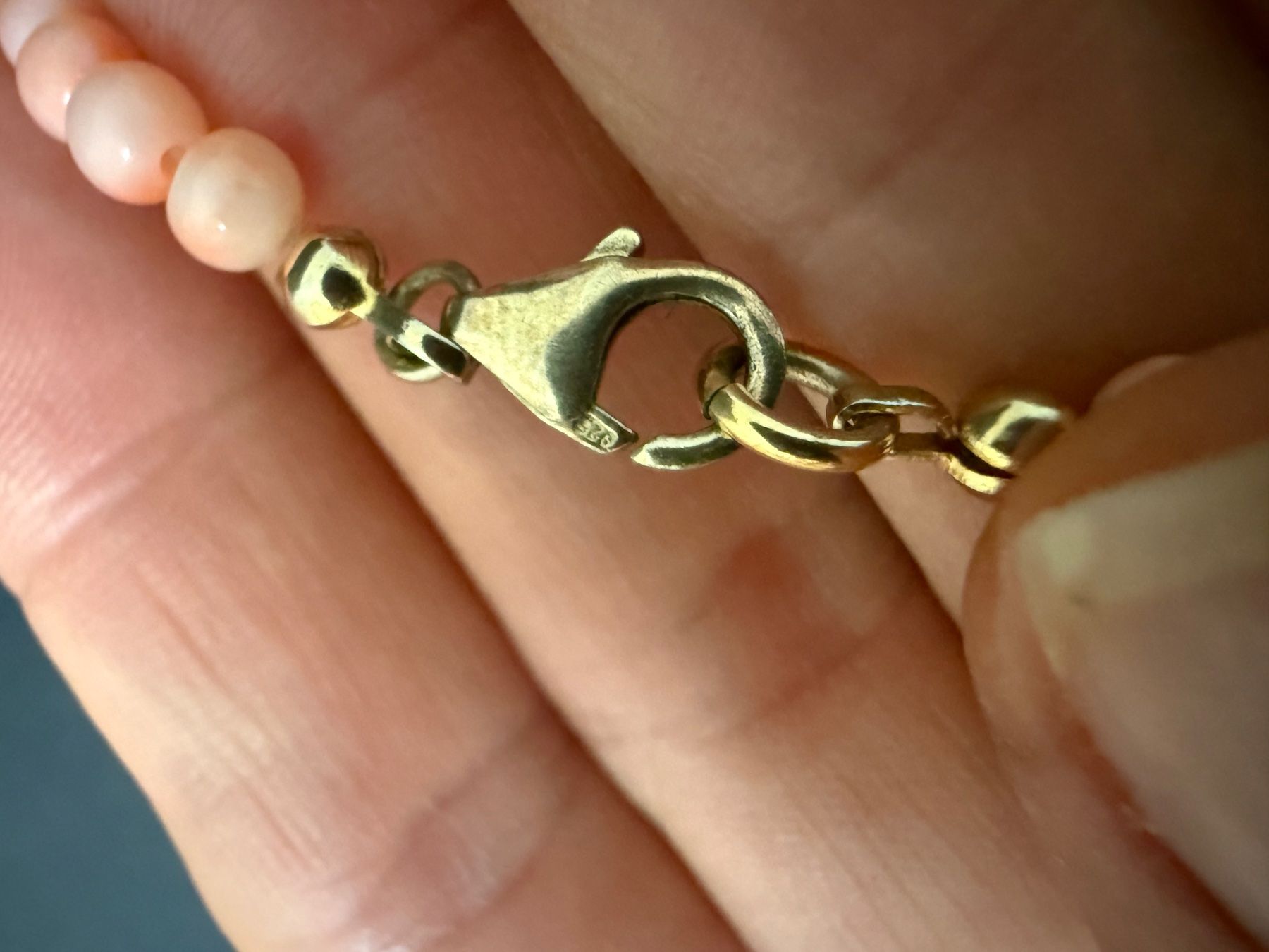 Catenine: Rosa Korallen Kette mit Silber Verschluss 925 – Usato da Spiegel b. Bern venduto da Rogger72 4