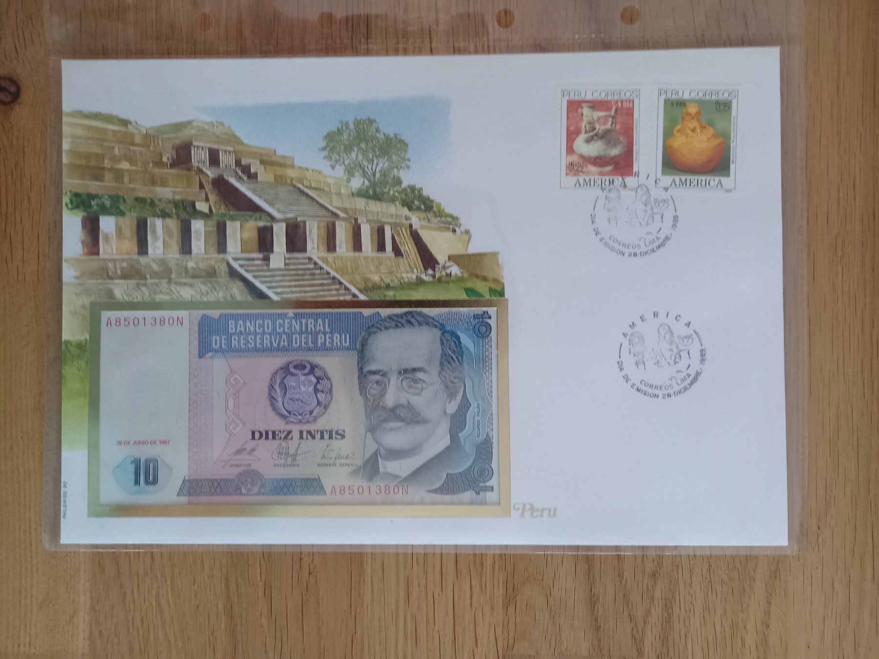 Banconote: Banknotenbrief Peru – Usato da Schwendibach venduto da BreitschGiu