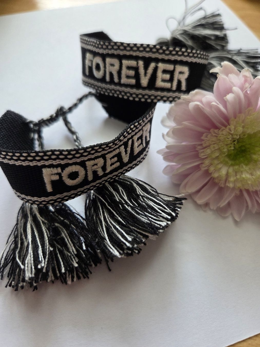 Bracciali & Braccialetti: 2x Modische "Forever"-Schnurarmbänder Sommer-Look – Nuovo e nell'imballaggio originale da Bazenheid venduto da Han_06 1