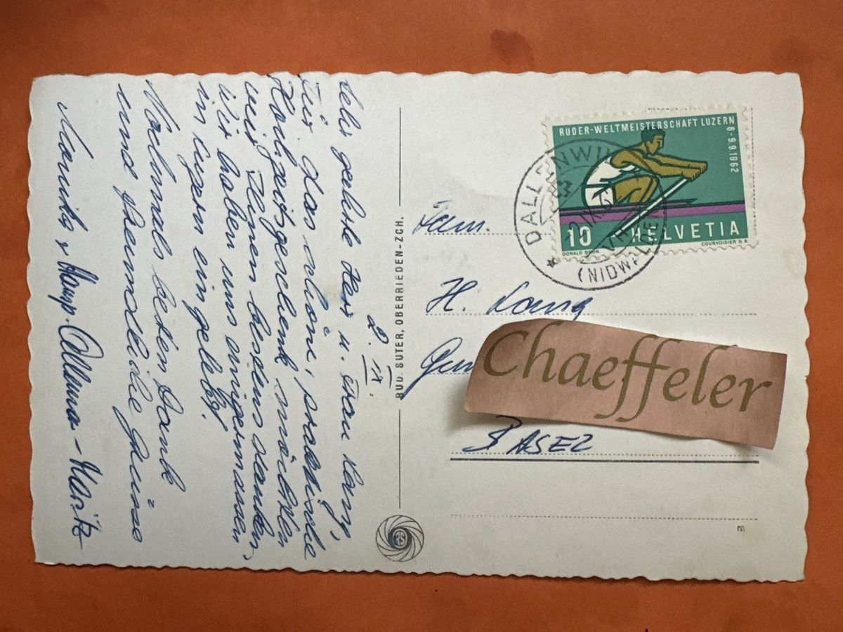 Ansichtskarten: 1963 Engelberg mit Spannorter – Gebraucht aus Zürich von Chaeffeler 1