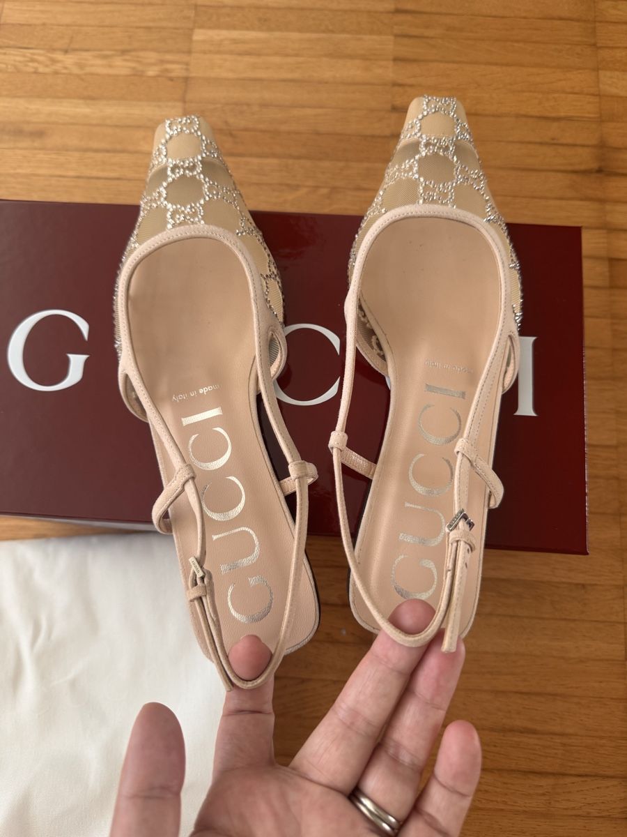 Gucci Scarpe da donna: Gucci flache Sandalen slingback Gr.38 – Nuovo e nell'imballaggio originale da Pfäffikon SZ venduto da EMMA0111 1