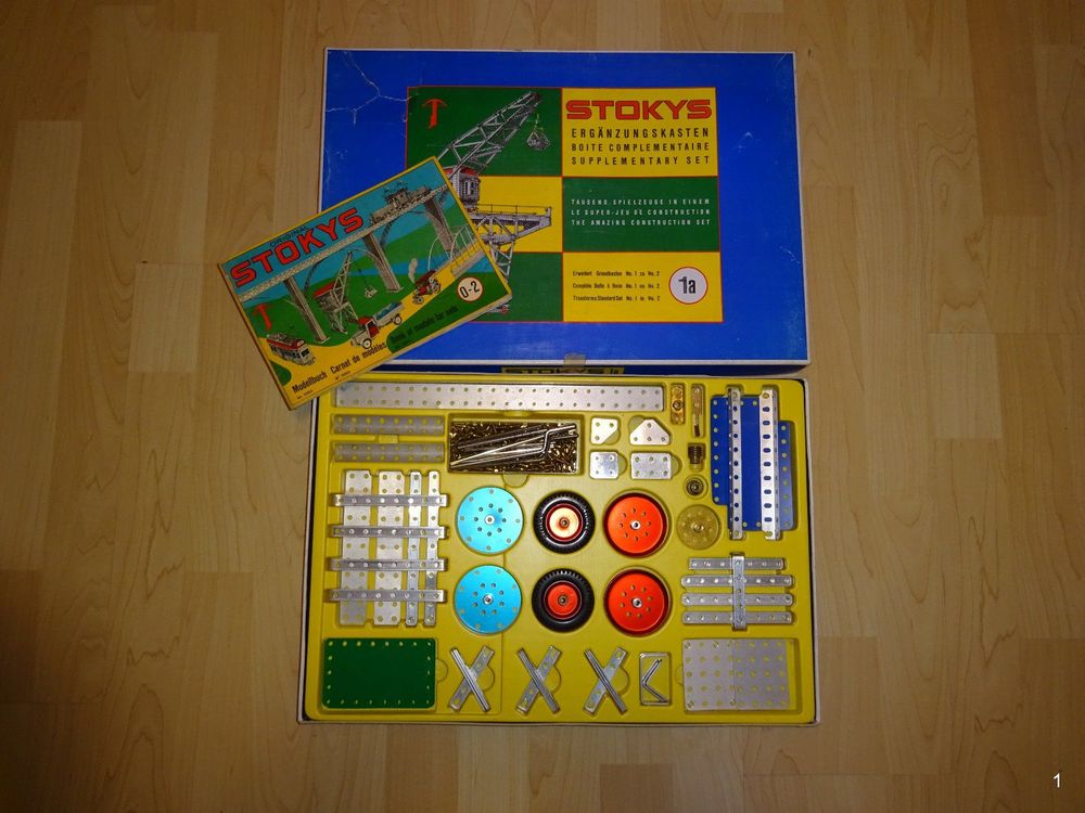 Boîte Complémentaire Stokys 1a - Pièces Meccano Années 1950-60 - Métal