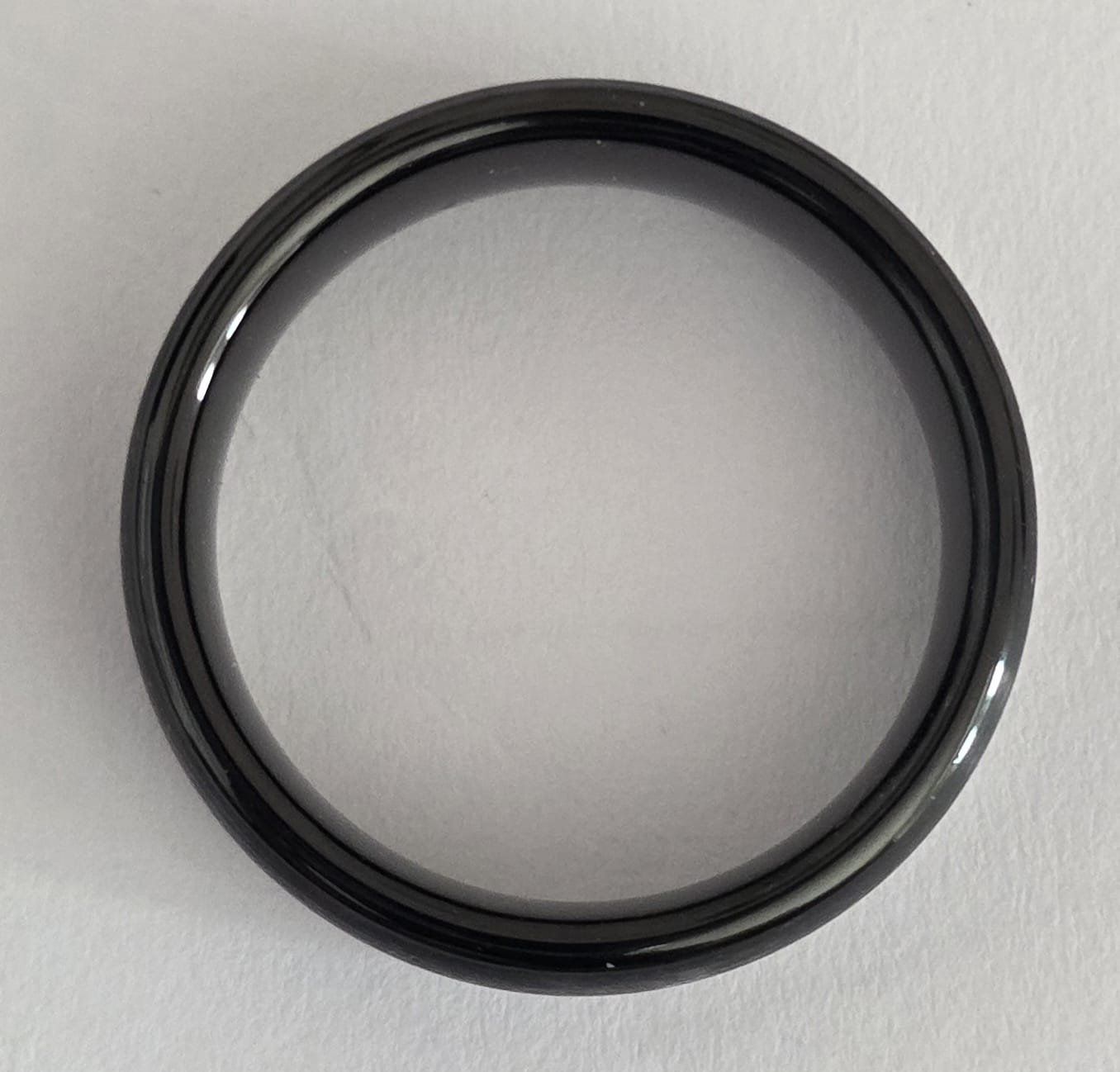 Anelli: Wolfram-Fingerring, Gr. 54, silber/schwarz – Usato da Stüsslingen venduto da Nickquenim 2