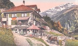 alte Klausenpass Karte/Pferdekutsche Spirigen