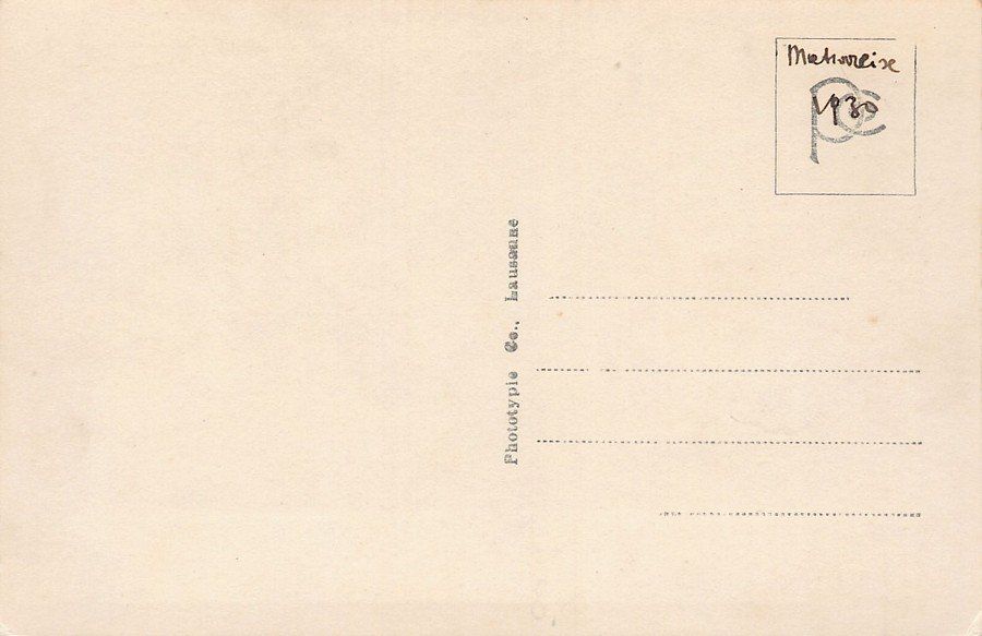 Ansichtskarten: Evolène, sortie de la Messe, env. 1925-30 – Gebraucht aus Frauenfeld von POML 1