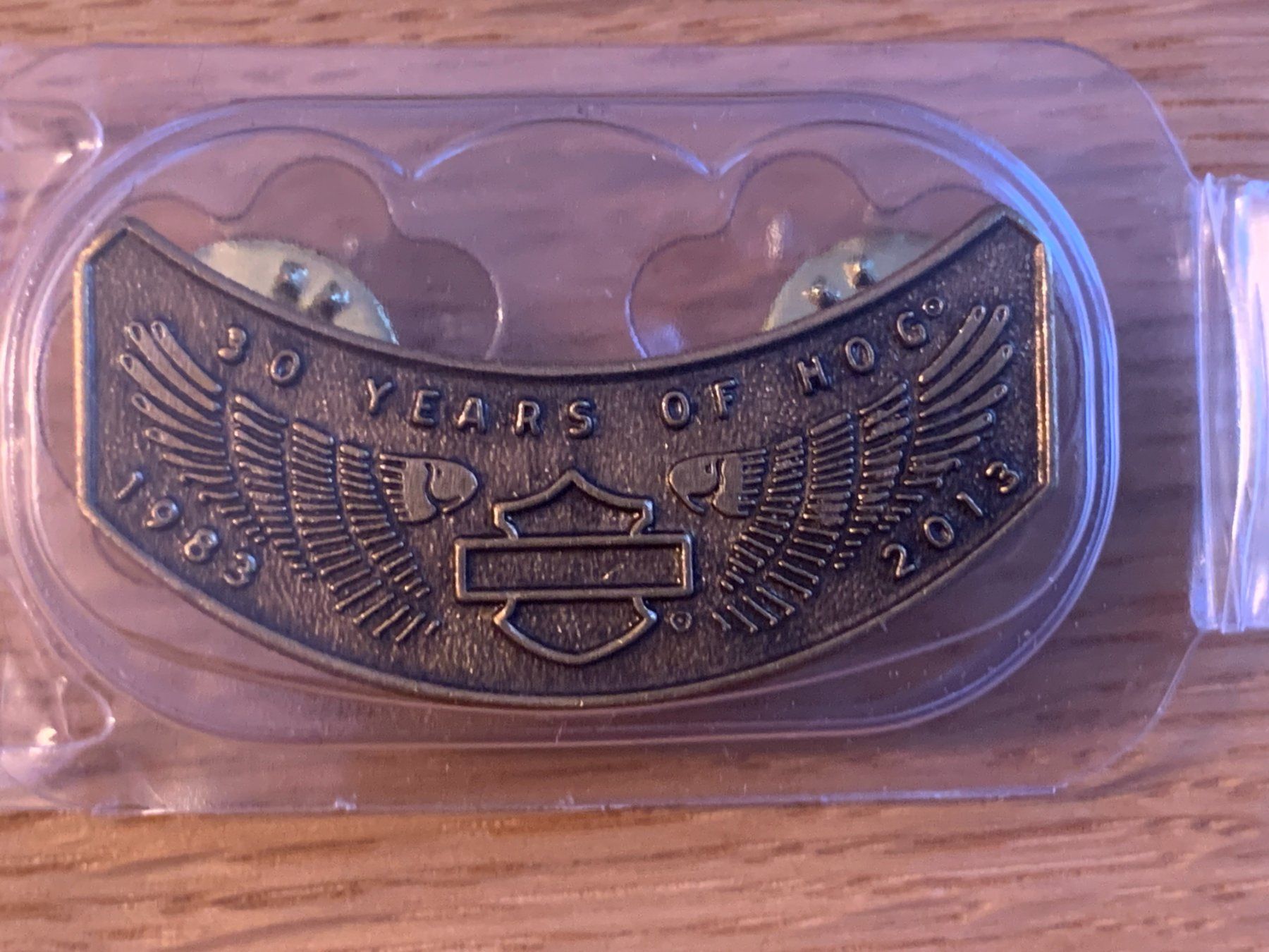 Harley-Davidson Placchette & Badge: Harley Owners Group 2013+2015 Patch mit Pin, Top Zustand – Nuovo e nell'imballaggio originale da Sarmenstorf venduto da habasa 1
