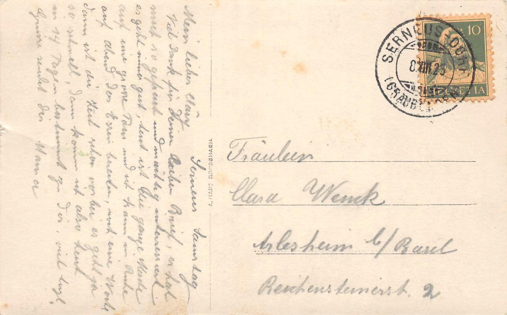 Cartoline postali: Partie bei Serneus – Usato da Ottikon b.Kemptth. venduto da Neptun1974 1