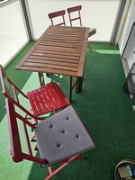 Gartentisch aufklappbar mit 4 Stühlen