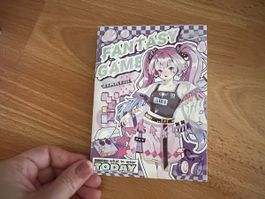 Manga Notiz Büchlein in Karomuster
