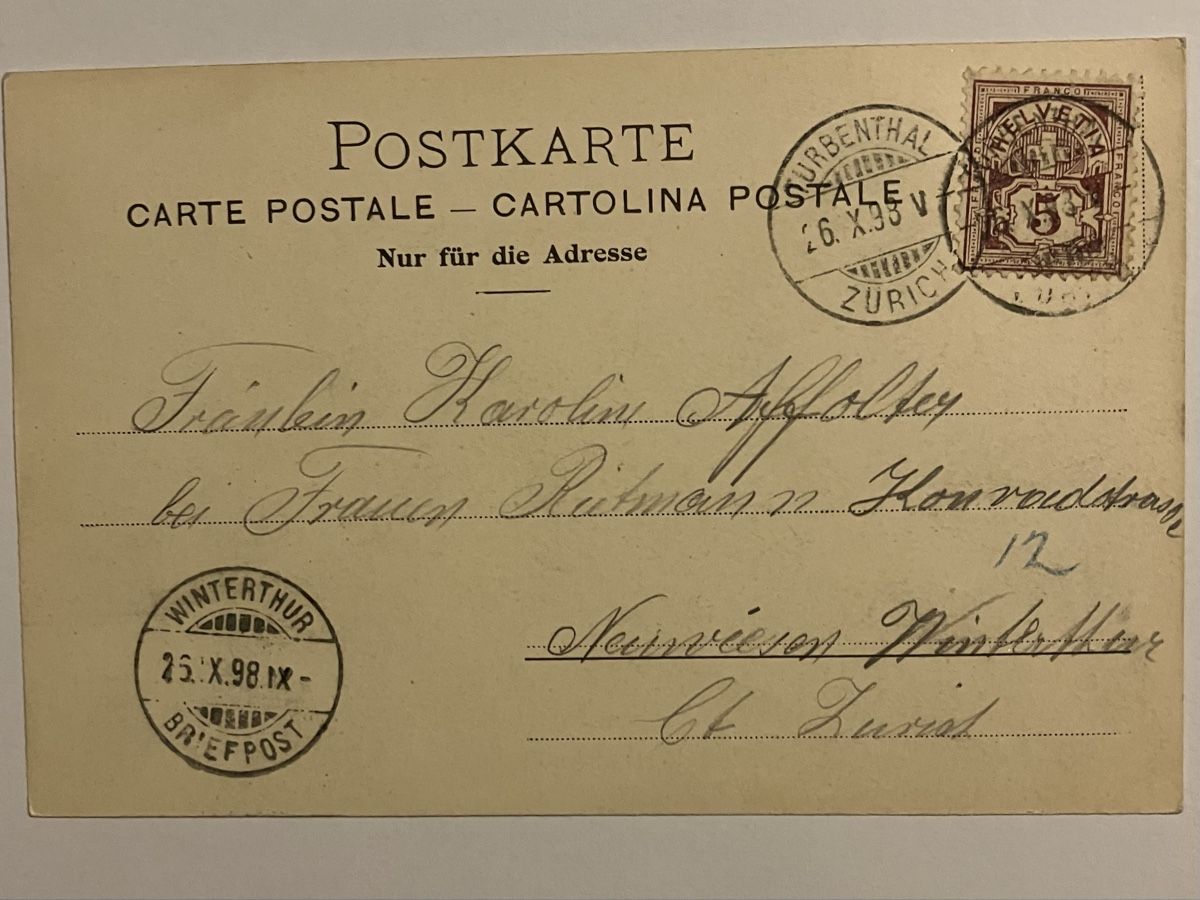 Cartoline postali: Alte Ansichtskarte Gyrenbad mit Tösstal, 1898 – Usato da Bauma venduto da Baumer71 1