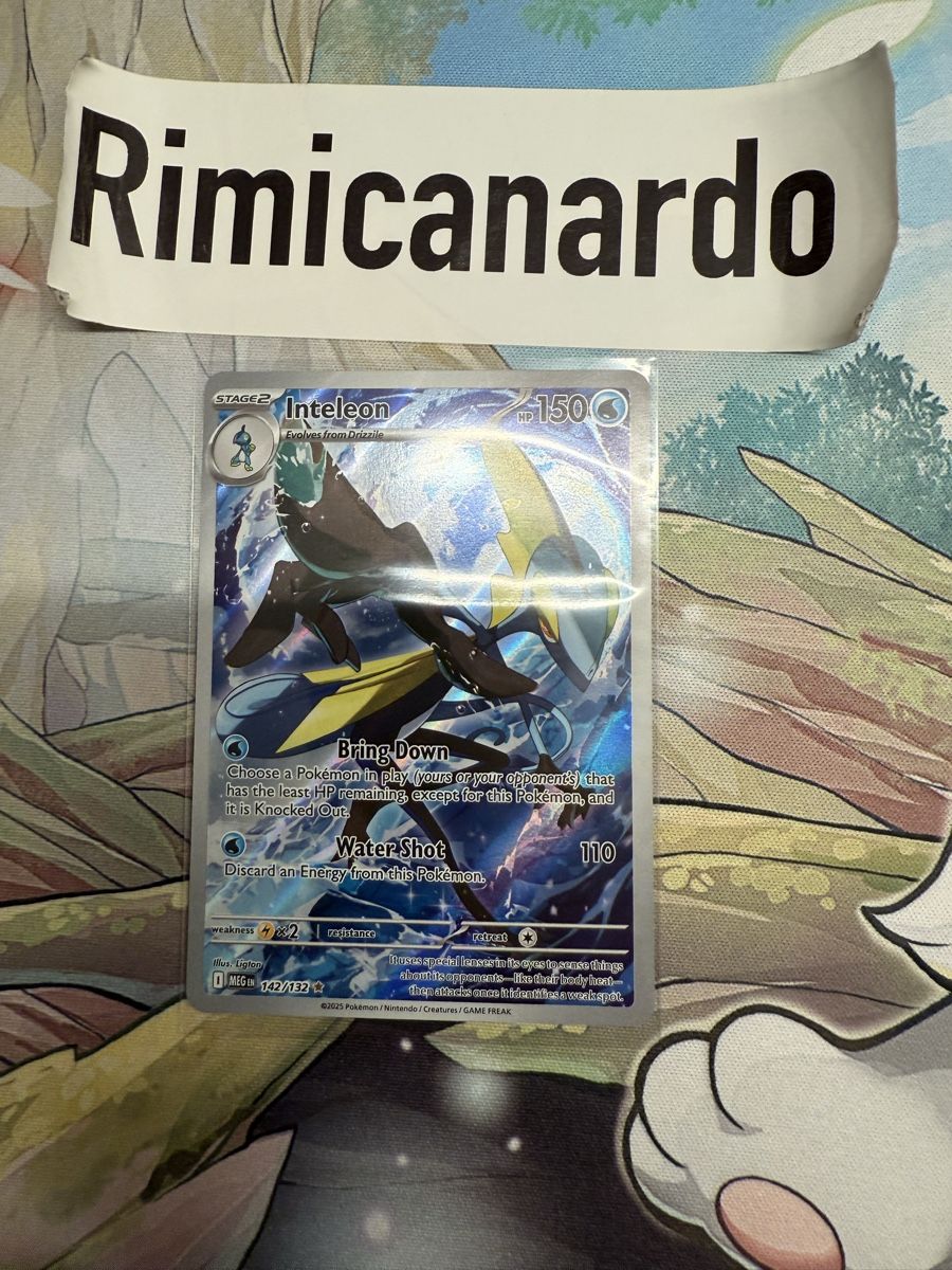 Pokémon Carte collezionabili: 142/132 Inteleon EN 2025 mega evolution pokemon MINT – Nuovo (secondo la descrizione) da Niederweningen venduto da rimicanardo