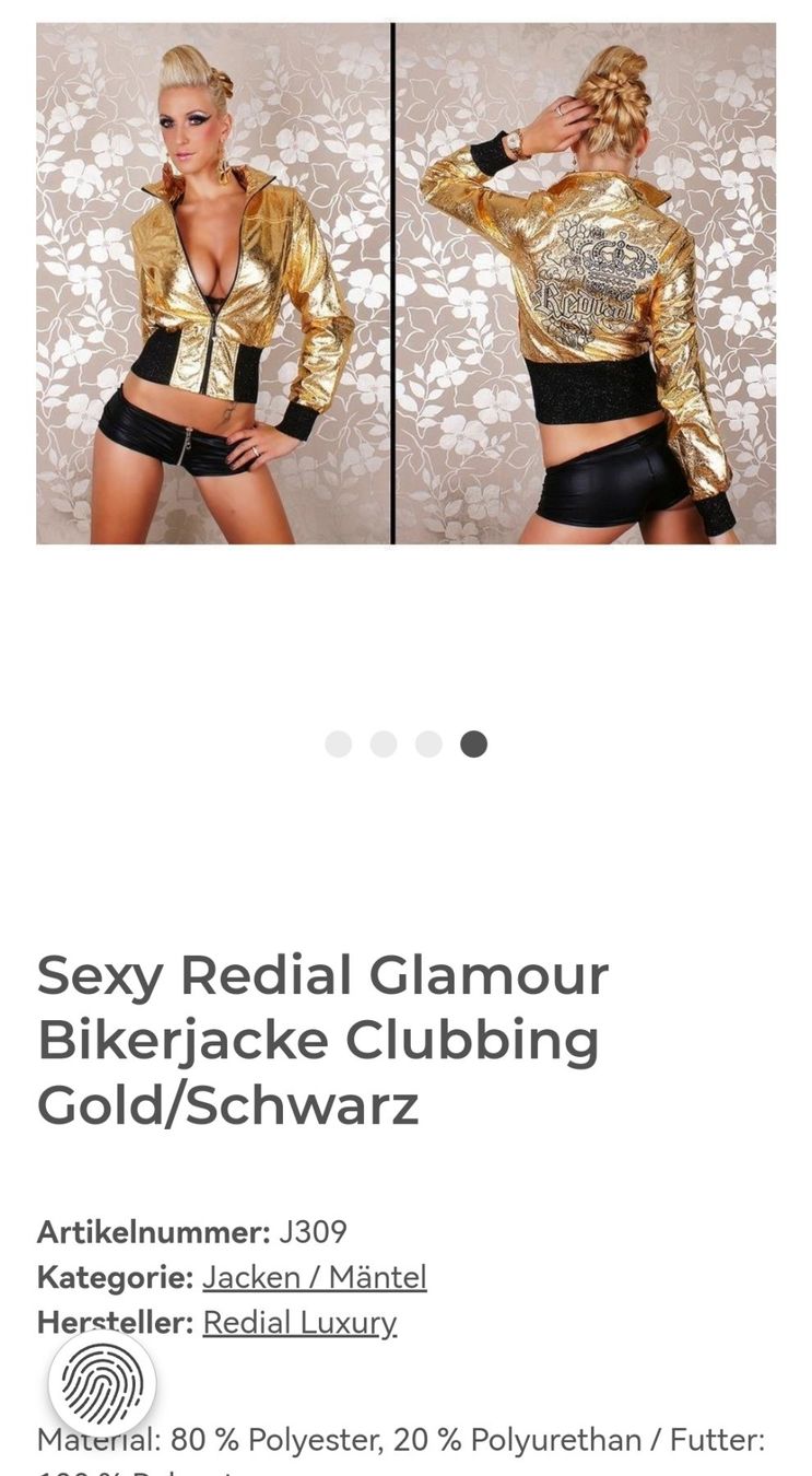 Giacche: Jacke in Gold – Nuovo (secondo la descrizione) da Biel/Bienne venduto da M.D.C 8