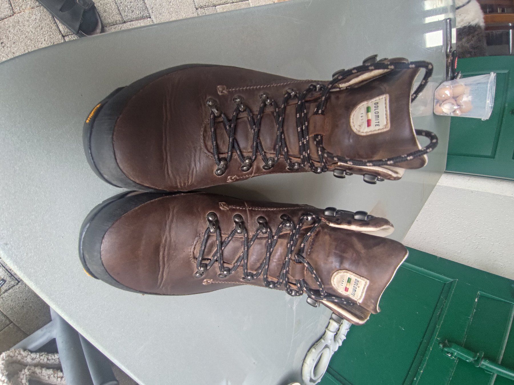 Dolomite Scarpe da uomo: Wanderschuhe Dolomite KARAKORRUM Leder braun Grösse 44 – Usato da Kräiligen venduto da Kuertu007 2