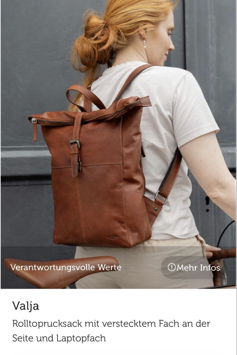 Zaini: Gusti Leder Rucksack – Usato da Illighausen venduto da Blauhausfrau12 6