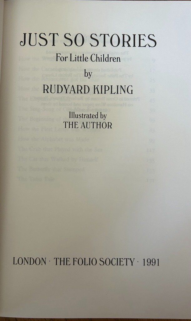 Libri: Rudyard Kipling - Just so stories – Usato da Zürich venduto da ena_mh9h