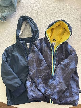 2 giacche a vento e pioggia estiva, trekking, taglia 116