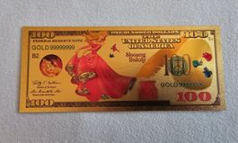100 Dollar Gold Note Disney "Dornröschen" SAMMLERSTÜCK