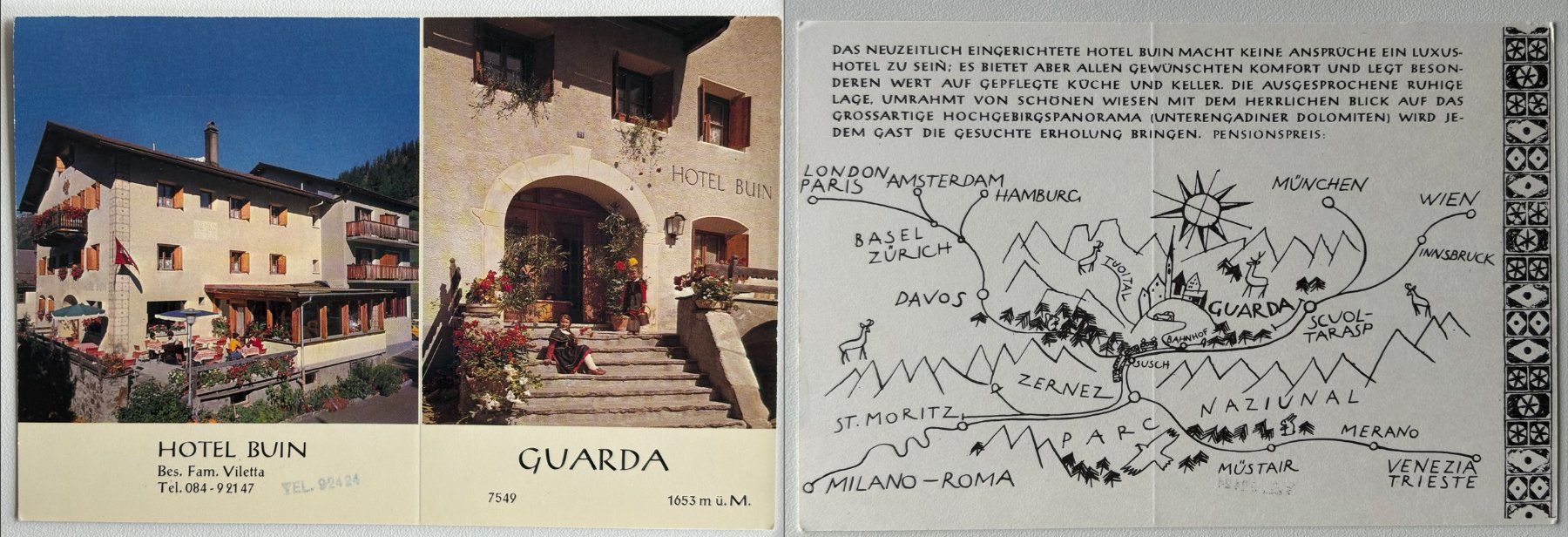 Cartoline postali: Postkarten Ansichtskarten Kanton Graubünden (7 Postkarten) – Usato da Belp venduto da Peltola13 8