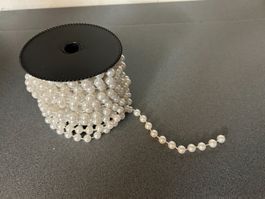 Elegante Perlenkette Deko – ca. 9.8 m (guirlande de perles)