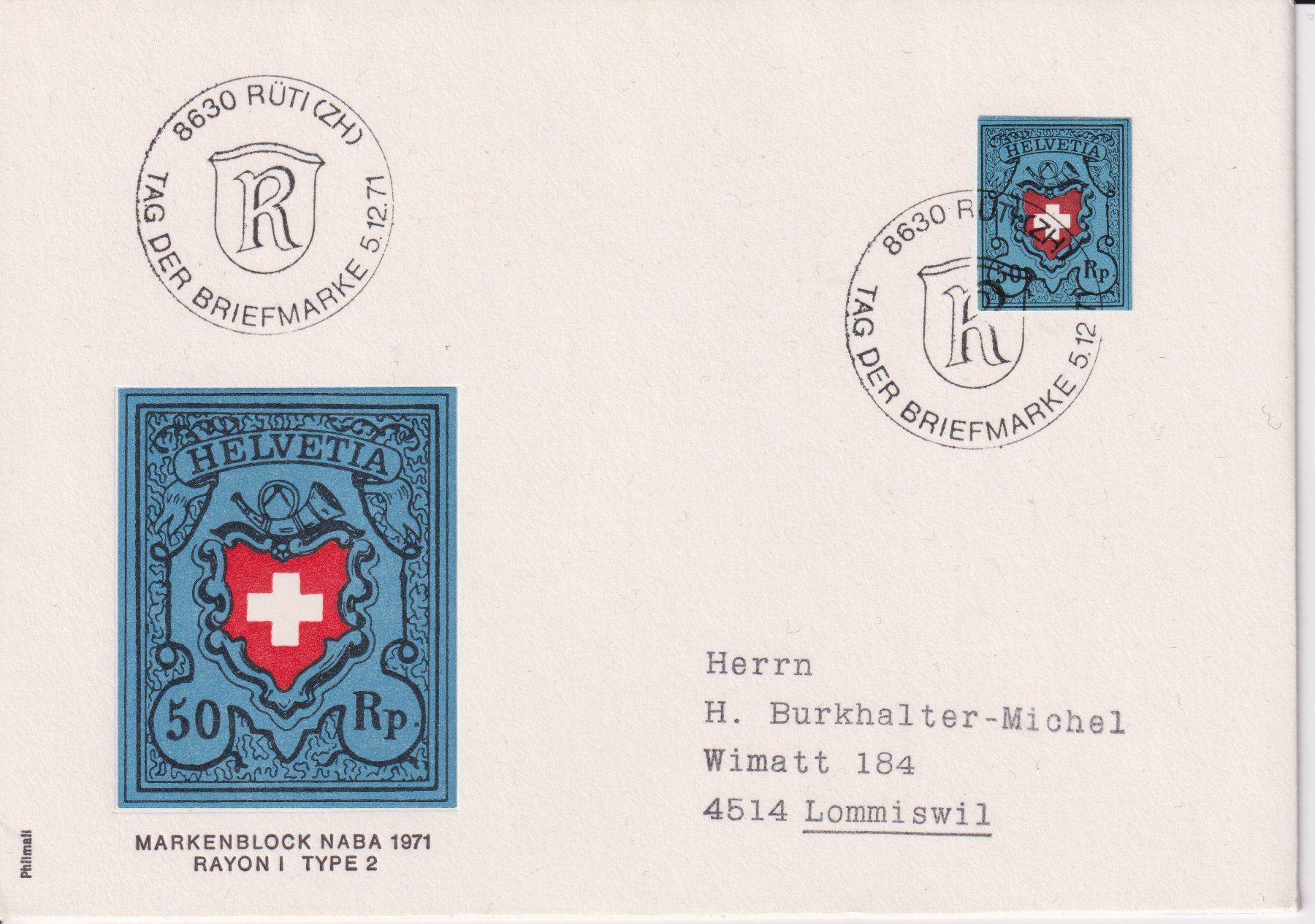 Tutti i francobolli: Tag der Briefmarke 1971 – Usato da Bellach venduto da qsearch