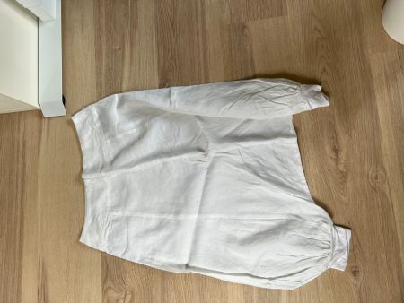 Sarah Pacini moderne 3/4 Leinenhose weiss Gr. S