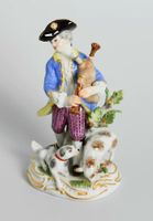 Meissen Schäfer mit Dudelsack