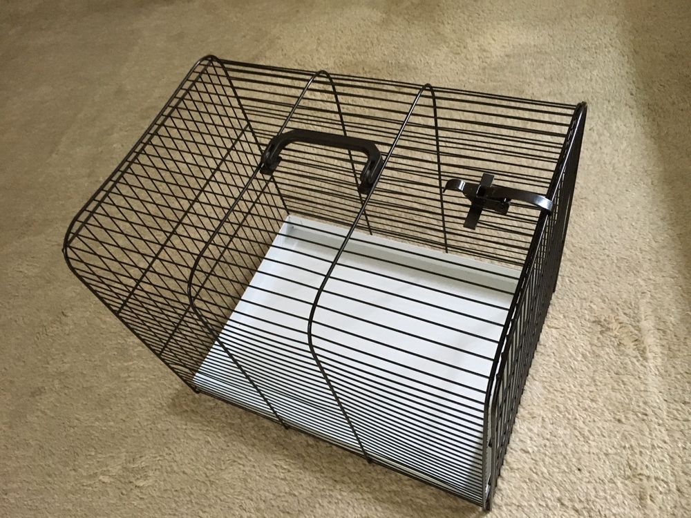 Kleine Haustier-Tragetasche Blau – 30x27x21cm, Mit Netzfenstern & Gepolsterter Boden – Für Meerschweinchen, Vögel & Kleintiere